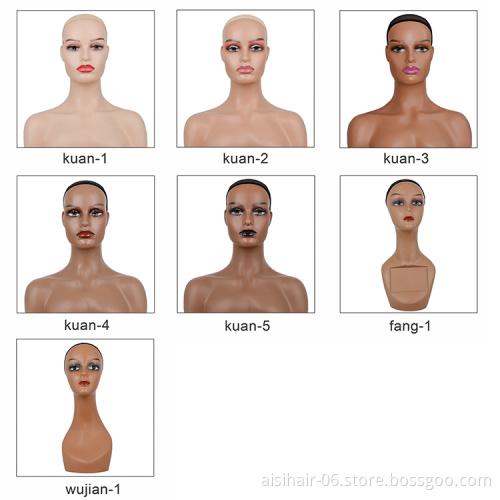 Aisi Hair Natural Wholesale Most Realistic For Wig Display Popular Female Mannequin Head